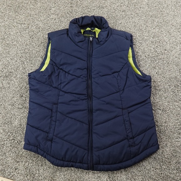 Aeropostale Jackets & Blazers - Aeropostale Vest Womens XL Blue Sleeveless Full Zip Quilted Puffer Jacket Coat
